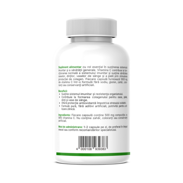 Vitamina C 1000 MG - Imunitate & colagen - imagine 3