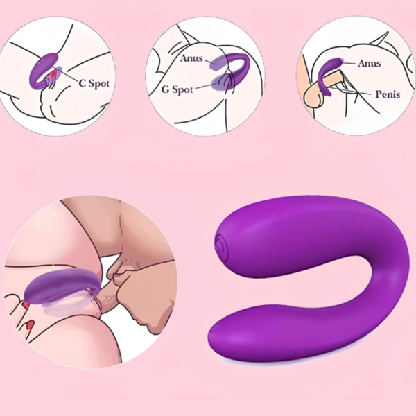 Vibrator pentru femei tip U - imagine 2