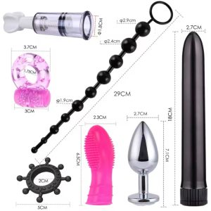 Set combinat vibrator pentru stimulare punct G și clitoridiană