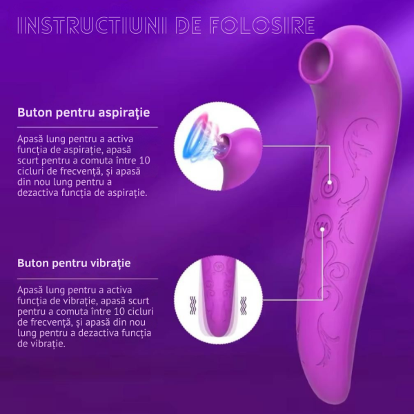 Vibrator pentru stimularea clitoridiană și a sânilor - imagine 5
