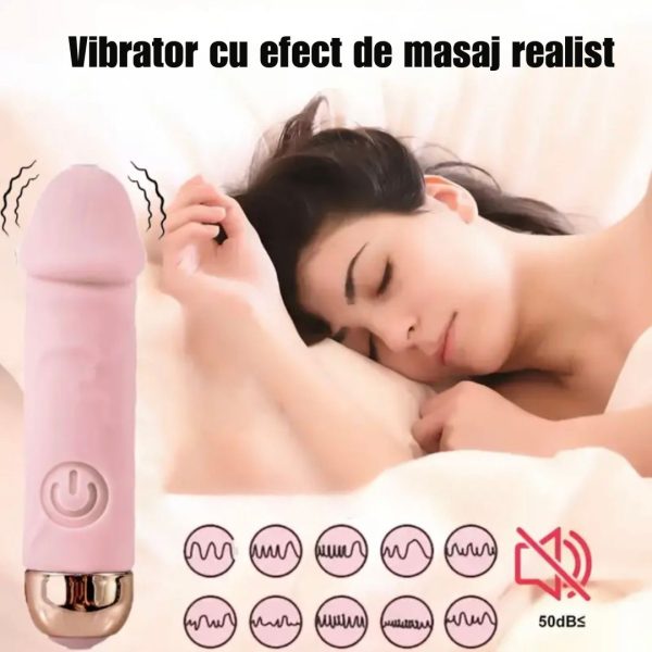 Plăcere la Superlativ – Mini Vibrator Realist, USB, Ultra Discret