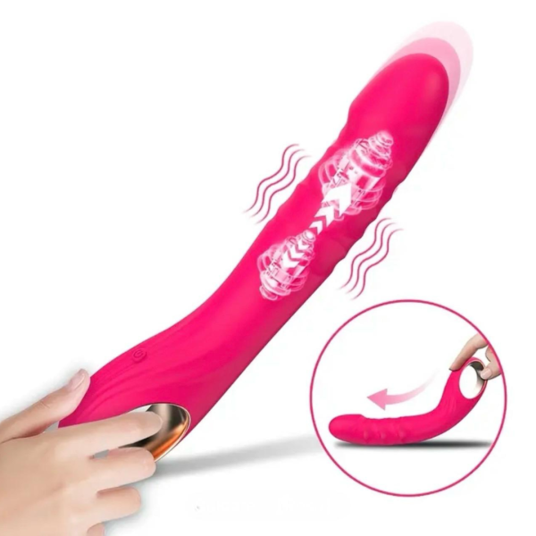 Vibrator Realist din Silicon Triplu-Catifelat