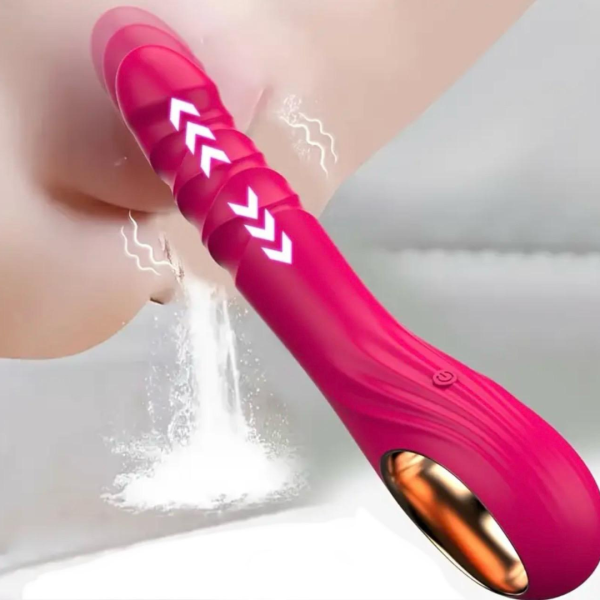 Vibrator Realist din Silicon Triplu-Catifelat - imagine 2